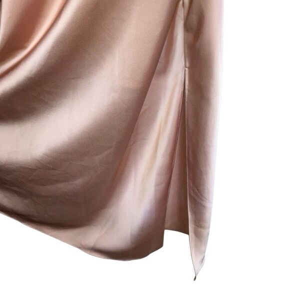 508. Cushnie X target two toned satin assymetrical midi dress size 8 - Picture 4 of 8